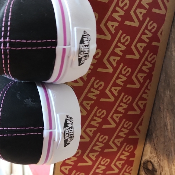 Vans Authentic Clear Eyelets Black/Rdntoechd Skate Shoe 8.5 Men US 10.0 3038 NEW - Picture 3 of 5